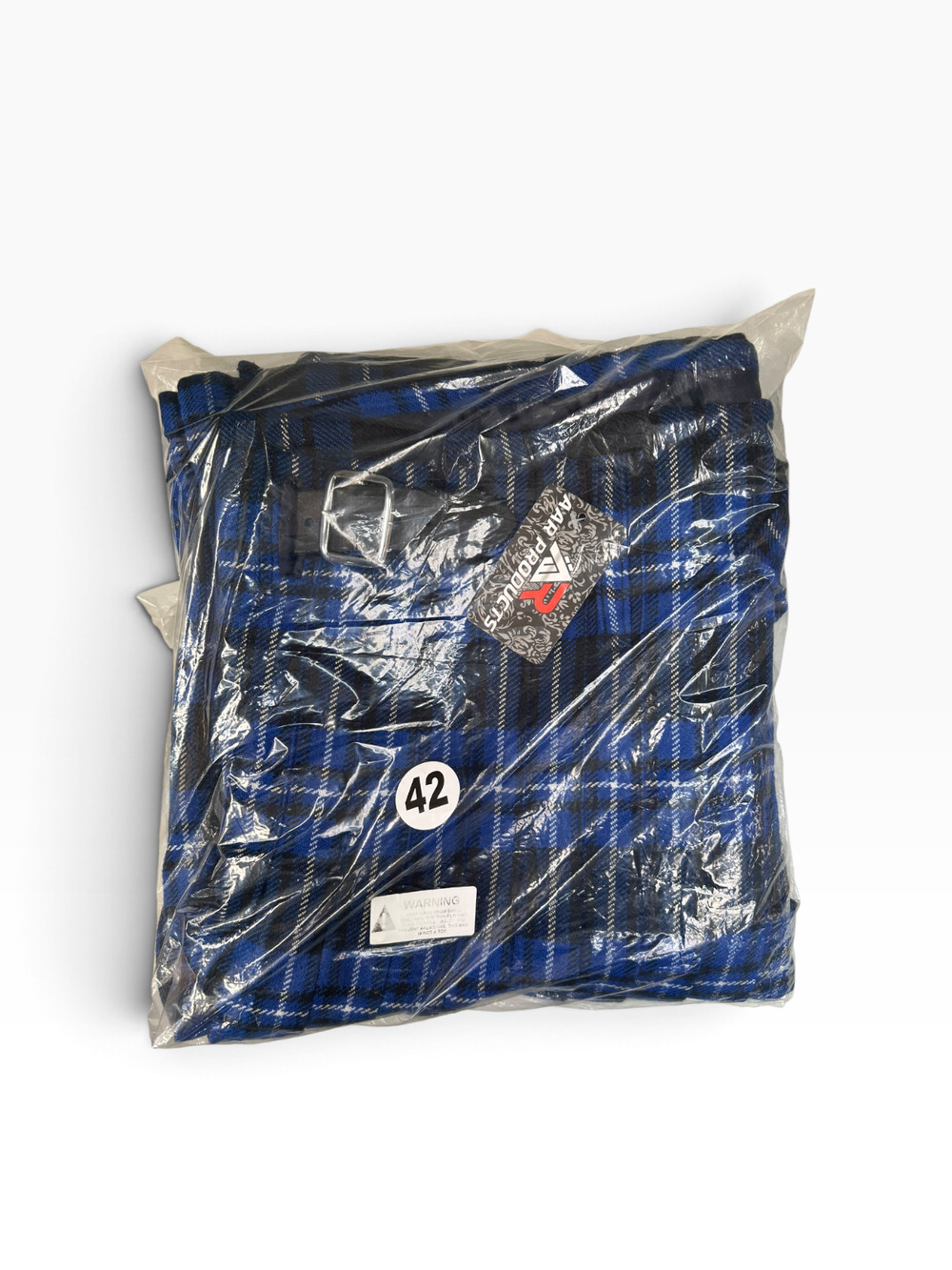 Blue Scottish Kilt Size 42 AAR Products